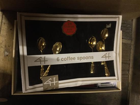 Souvenir spoons & plated spoons